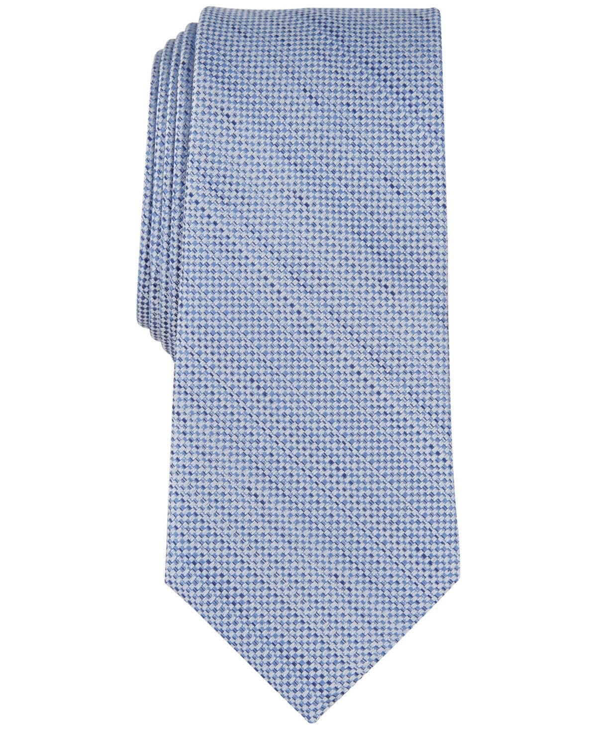 Bar III Mens Wren Solid Neck Tie Blue Navy