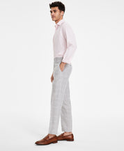 Bar Iii Mens Slim fit Dress Pants 33 / 32 Grey Plaid