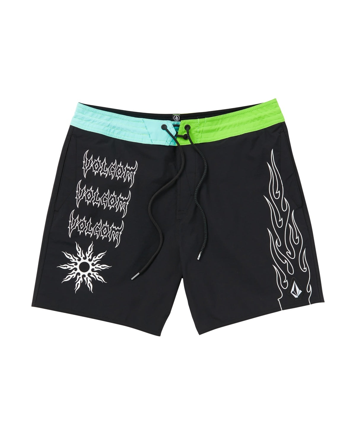 Volcom Mens Regular fit Swim Trunks Swimwear 36 Black