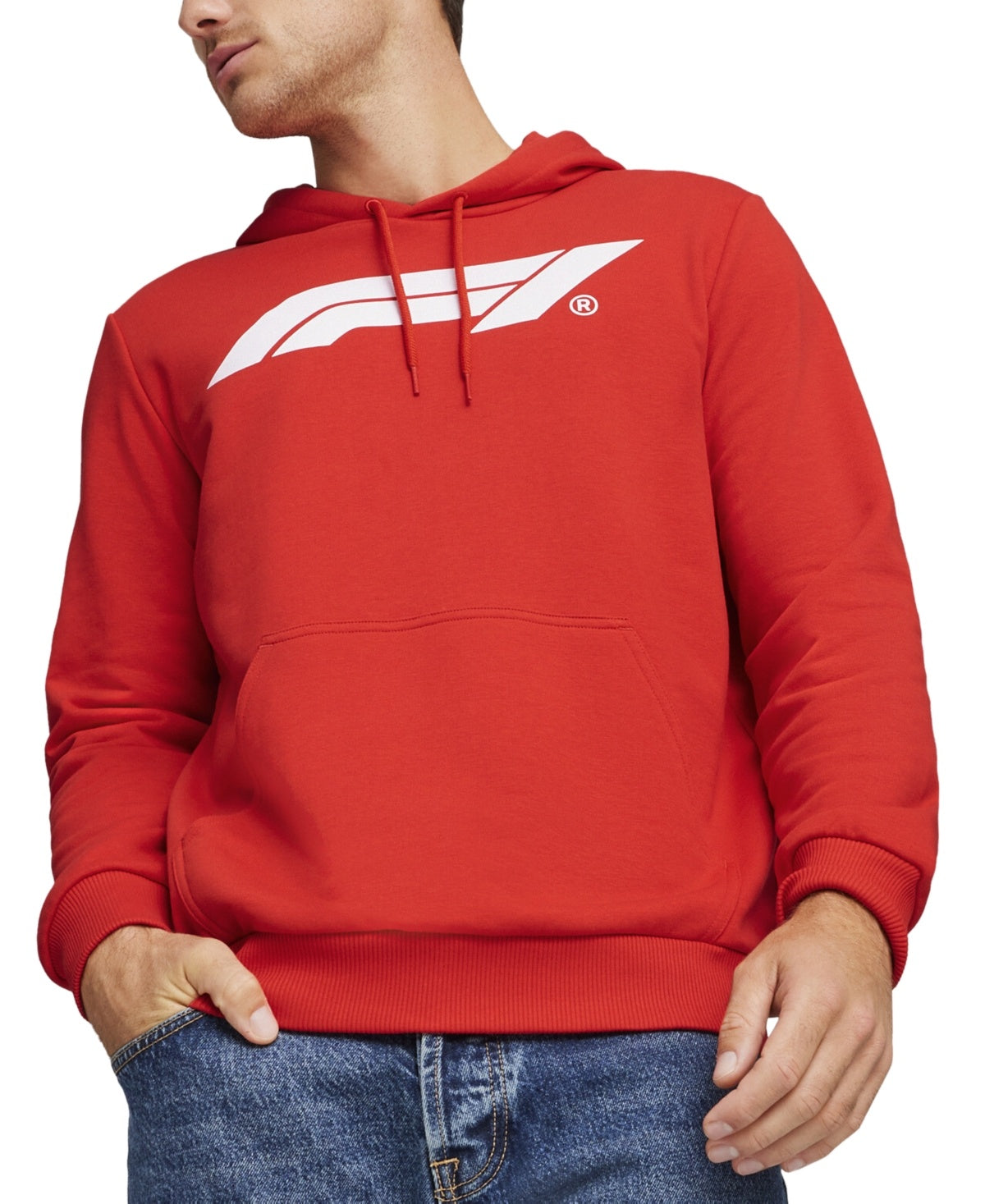 Puma Men Regular fit Long Sleeve Hoodie Sweatshirt XXL Red Solid