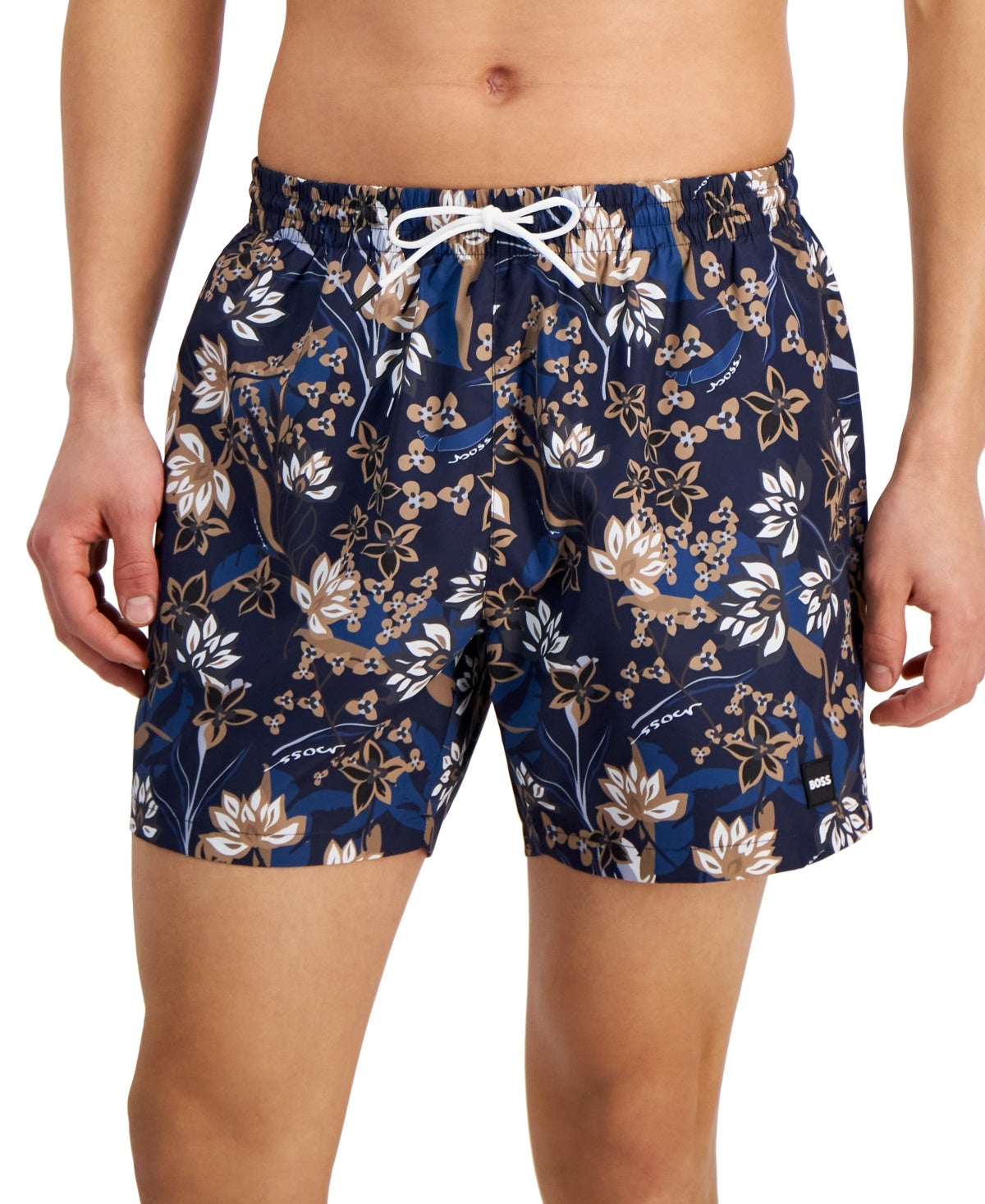 Hugo Boss Mens Regular fit Swim Trunks Swimwear XXL Navy Blue