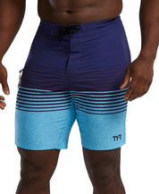 Tyr Mens Regular fit Swim Trunks Swimwear 34 Blue