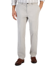 Alfani Mens Regular fit Casual Pants 36 / 30 Light Grey Solid Stretch