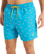 Nautica Mens Regular fit Swim Trunks 6 Inseam Swimwear XL Blue