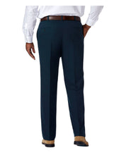 Haggar Mens Classic fit Dress Pants 46 / 29 Navy Blue Solid