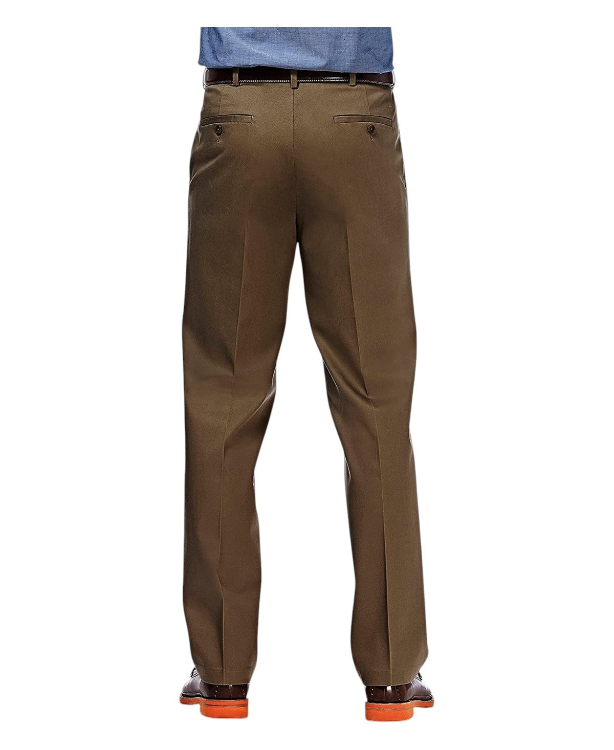Haggar Mens Classic fit Dress Pants 40 / 32 Brown Solid