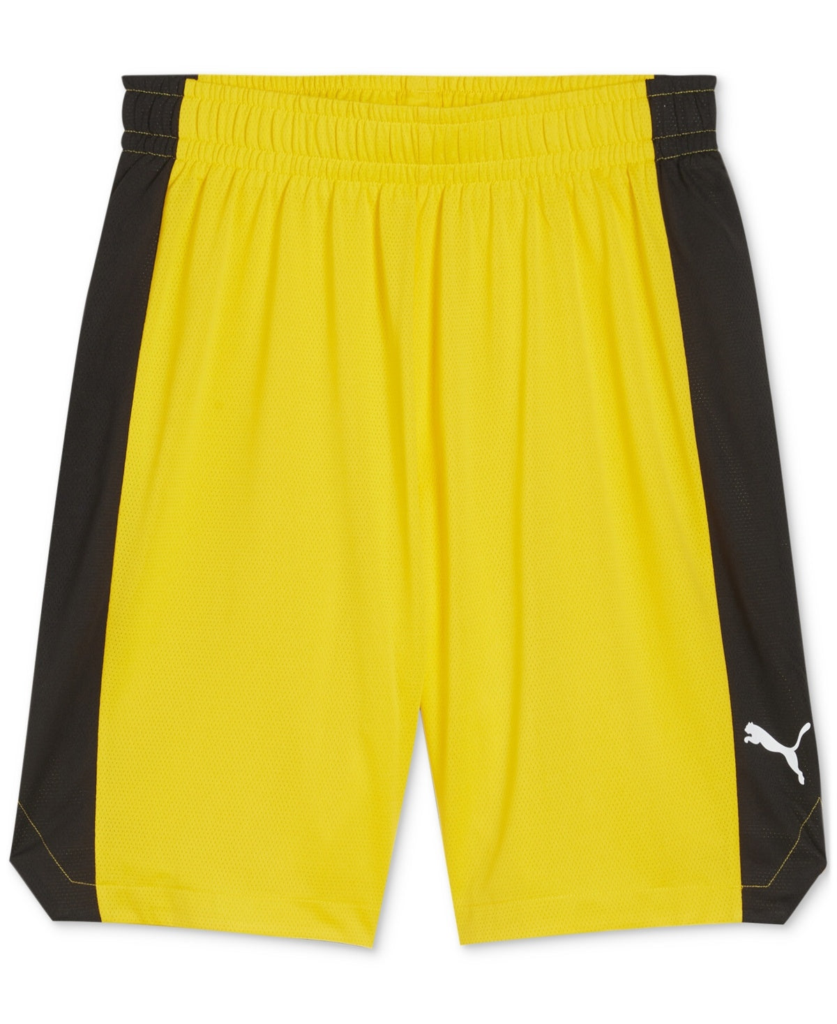 Puma Mens Regular fit Basketball Shorts Small / 8 Yellow