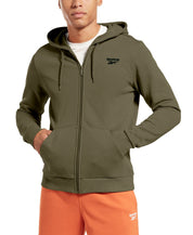 Reebok Mens Regular fit Hoodie Sweatshirt Medium Green Solid