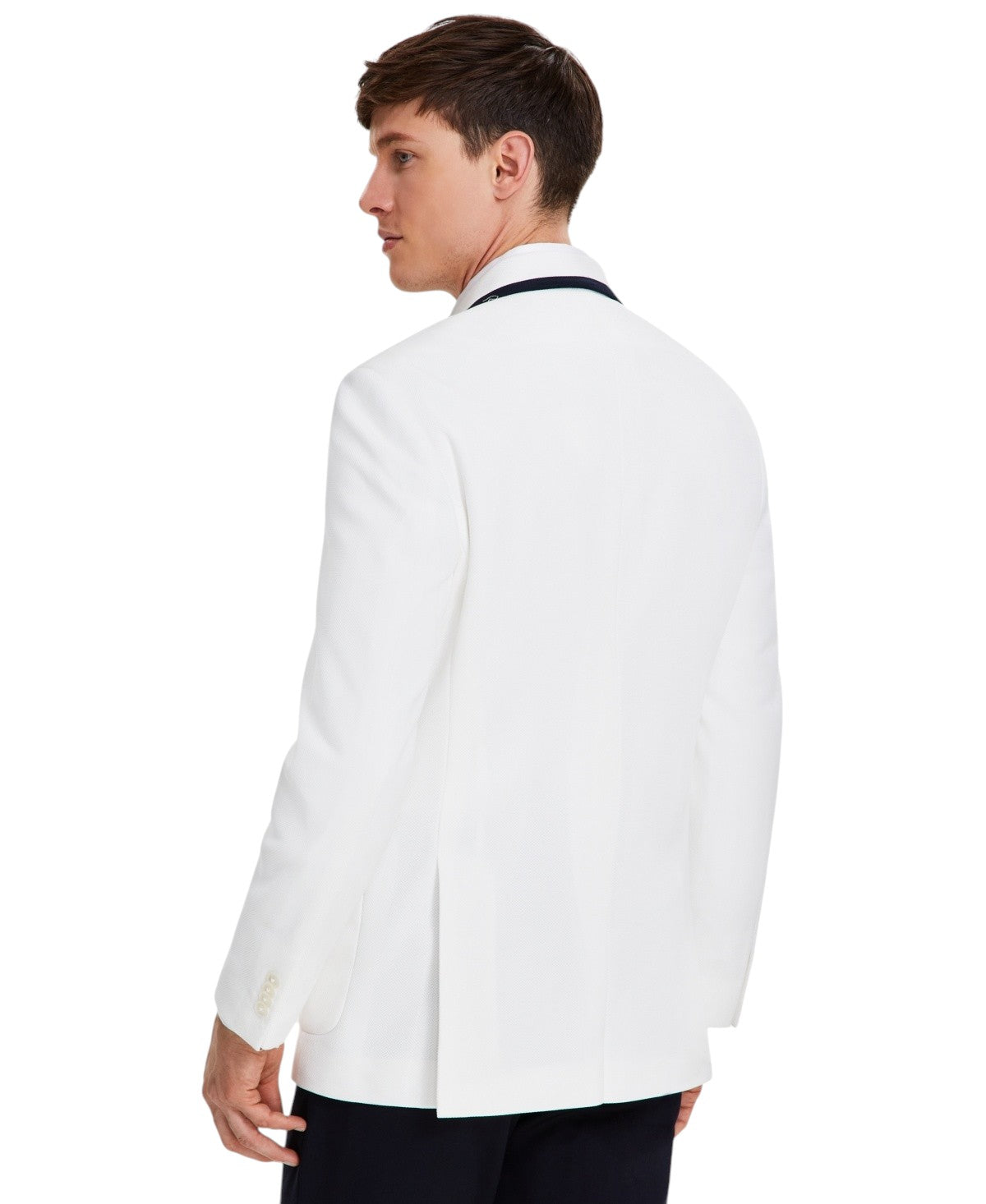 Tommy Hilfiger Mens Modern fit Sport Coat Blazer 42 L White Black