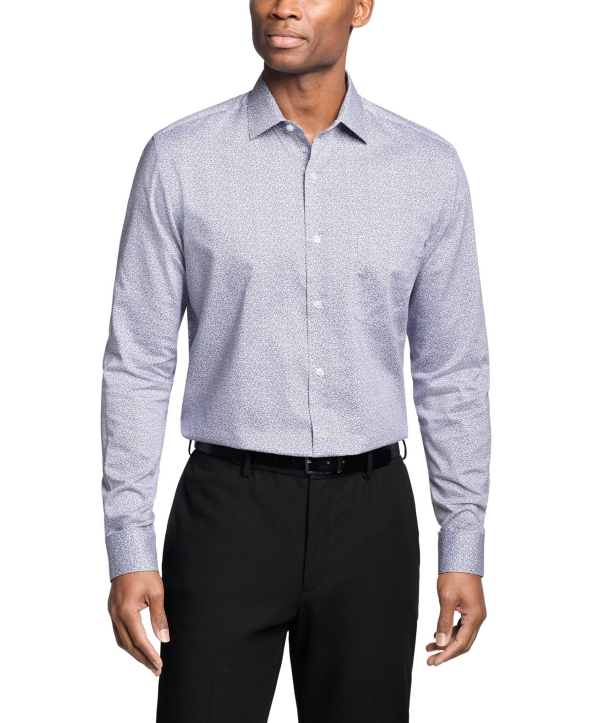 Van Heusen Mens Regular fit Dress Shirt Medium 15-15.5 32-33 Blue