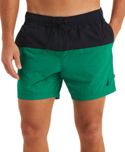 Nautica Mens Regular fit Swim Trunks Swimwear Medium 6 Inseam Blue