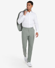 Tommy Hilfiger Mens Modern fit Dress Pants 38 / 29 Sage Green Solid Linen