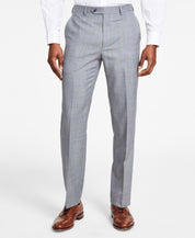 Michael Kors Mens Classic fit Dress Pants 44 / 30 Light Grey Plaid Wool