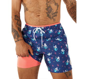 Chubbies Mens Regular fit Swim Trunks Swimwear Small Blue Quick Dry