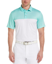 Pga Tour Men Athletic fit Short Sleeve Golf Polo Shirt LUS Green