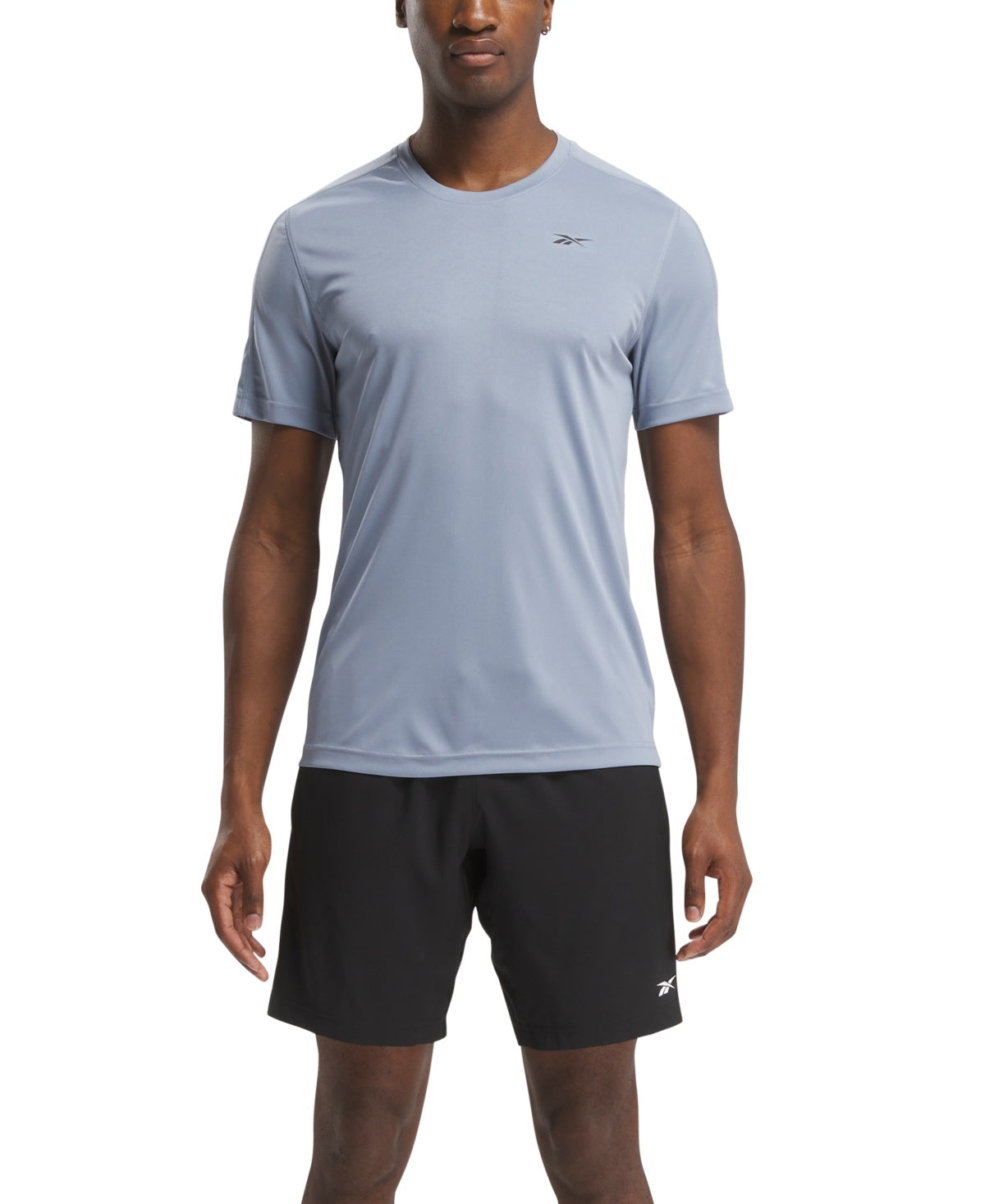 Reebok Mens Regular fit Short Sleeve T-Shirt Shirt Large Light Blue