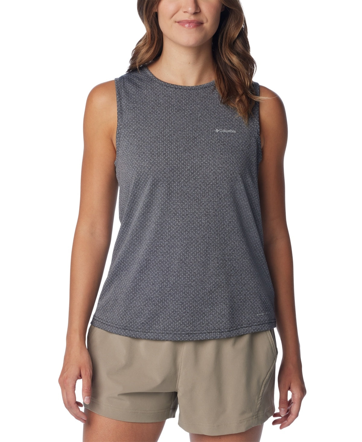 Columbia Women Regular fit Sleeveless Tank Top Shirt Small Grey