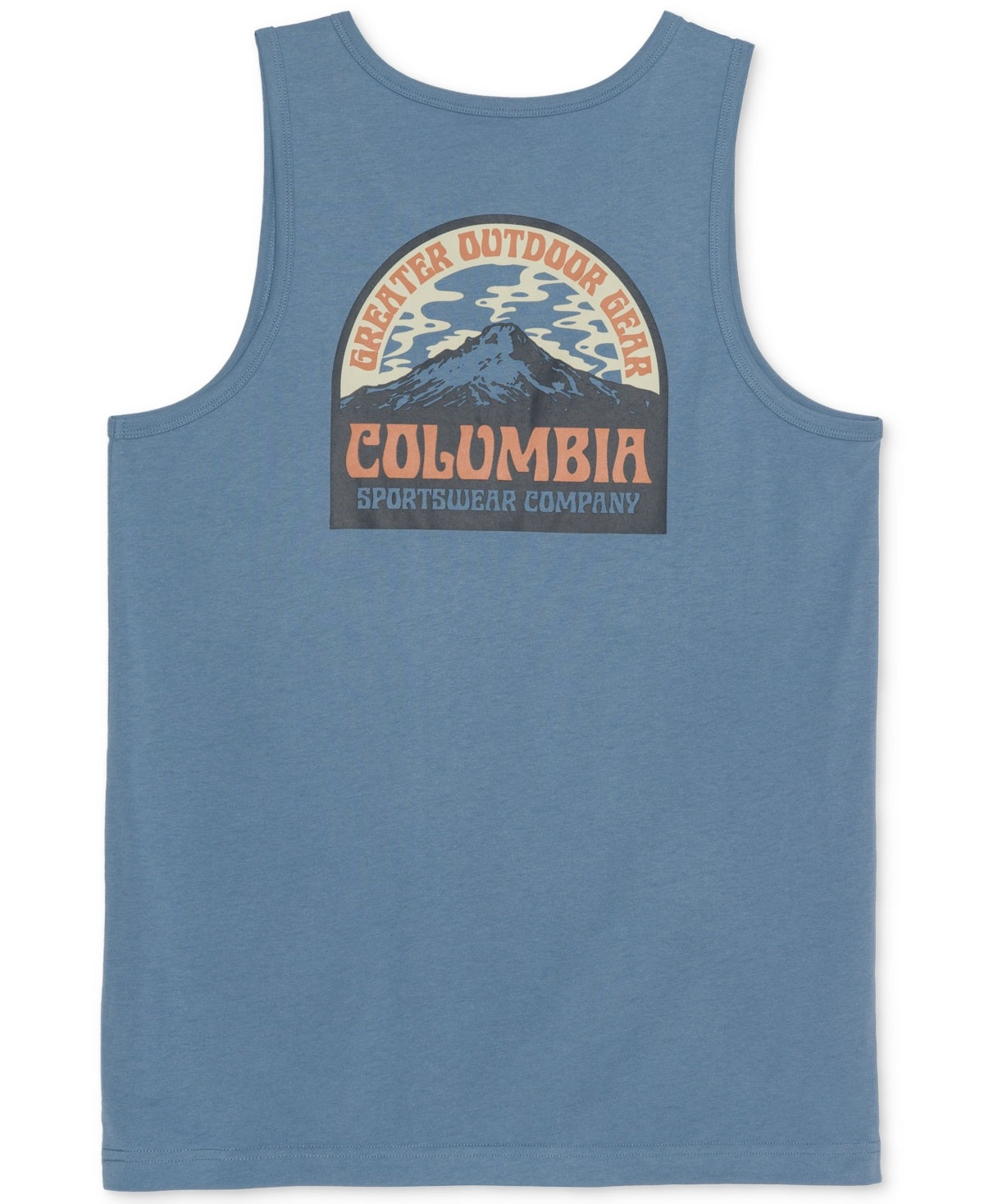 Columbia Mens Regular fit Sleeveless Graphic Tank Top Shirt Large Blue