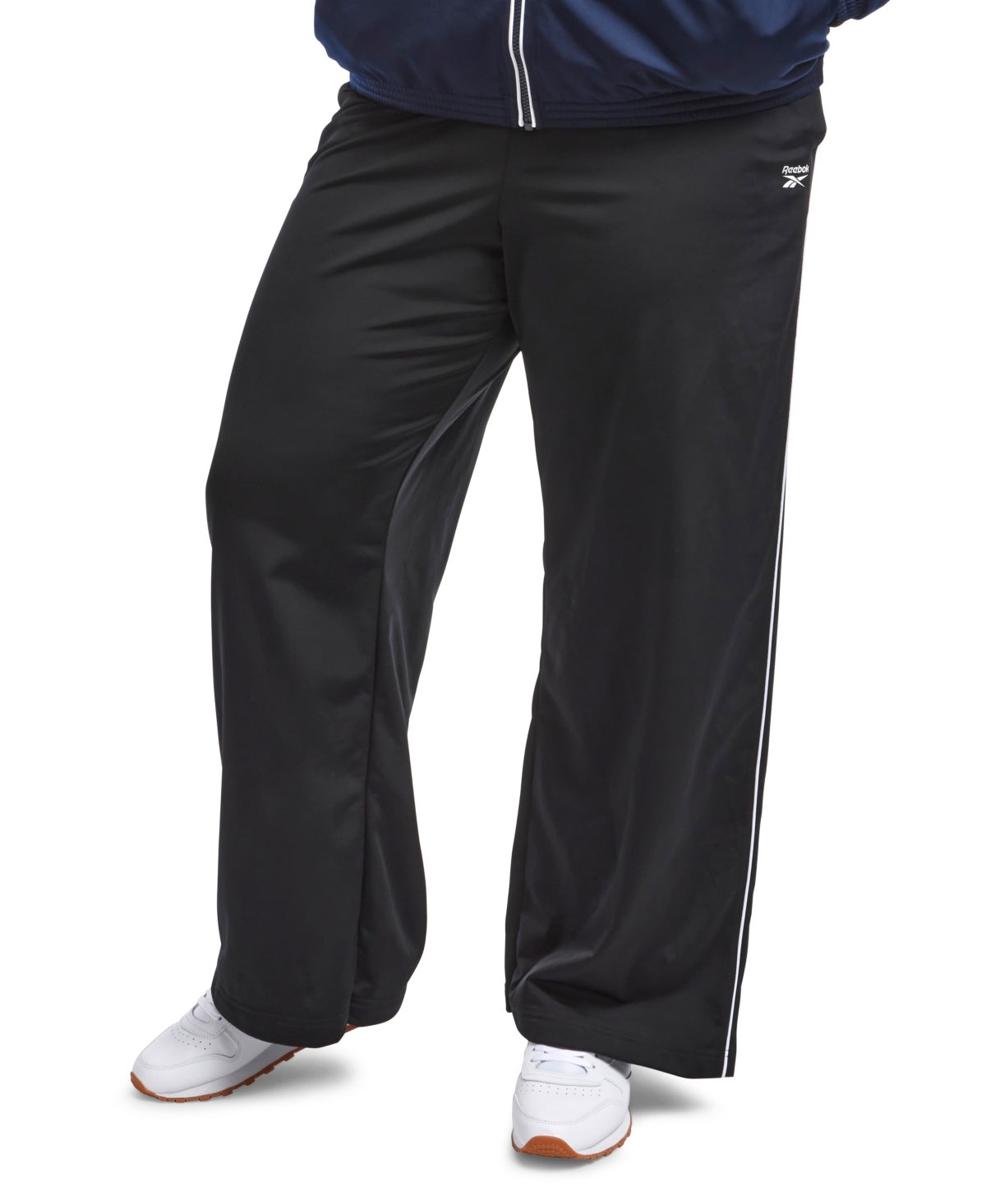 Reebok Womens Regular fit Drawstring Pants 4X Black Solid