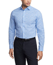Michael Kors Mens Regular fit Dress Shirt Medium 15 in 32-33 Blue Paisley