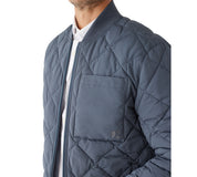 Frank And Oak Men's Skyline Revere Weather Resistant Varsity Jacket Blue Large