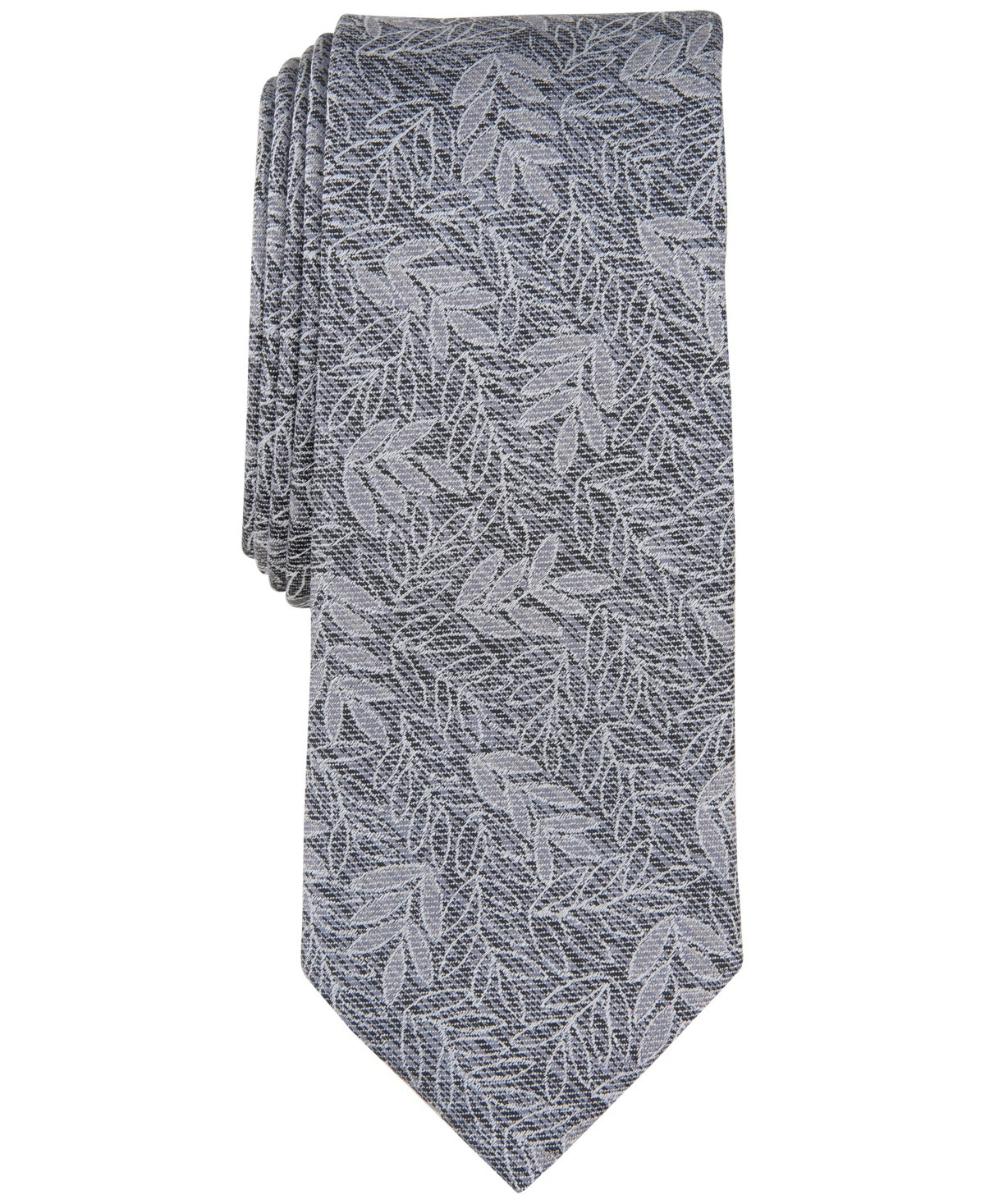Bar Iii Mens Skinny fit Tie Necktie One Size Black Floral