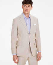 Tommy Hilfiger Mens Modern fit Cotton Suit Jacket Blazer 36 R Tan Solid Stretch