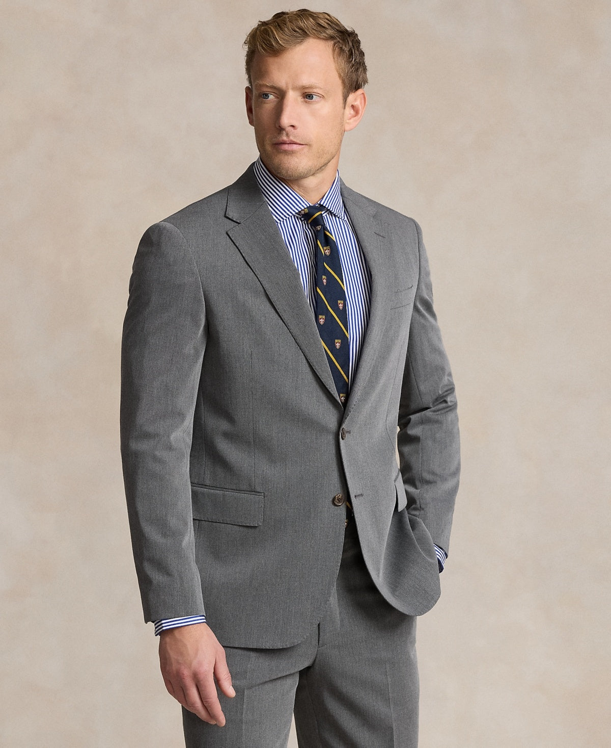Polo Ralph Lauren Mens Modern fit Sport Coat Blazer 38 R Light Grey Solid