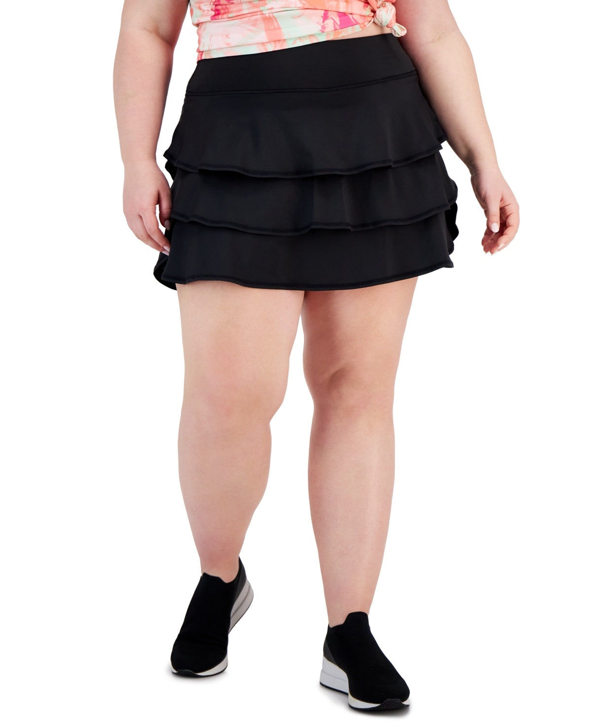 ID Ideology Women Regular fit Athletic Skort XXXL Black Solid