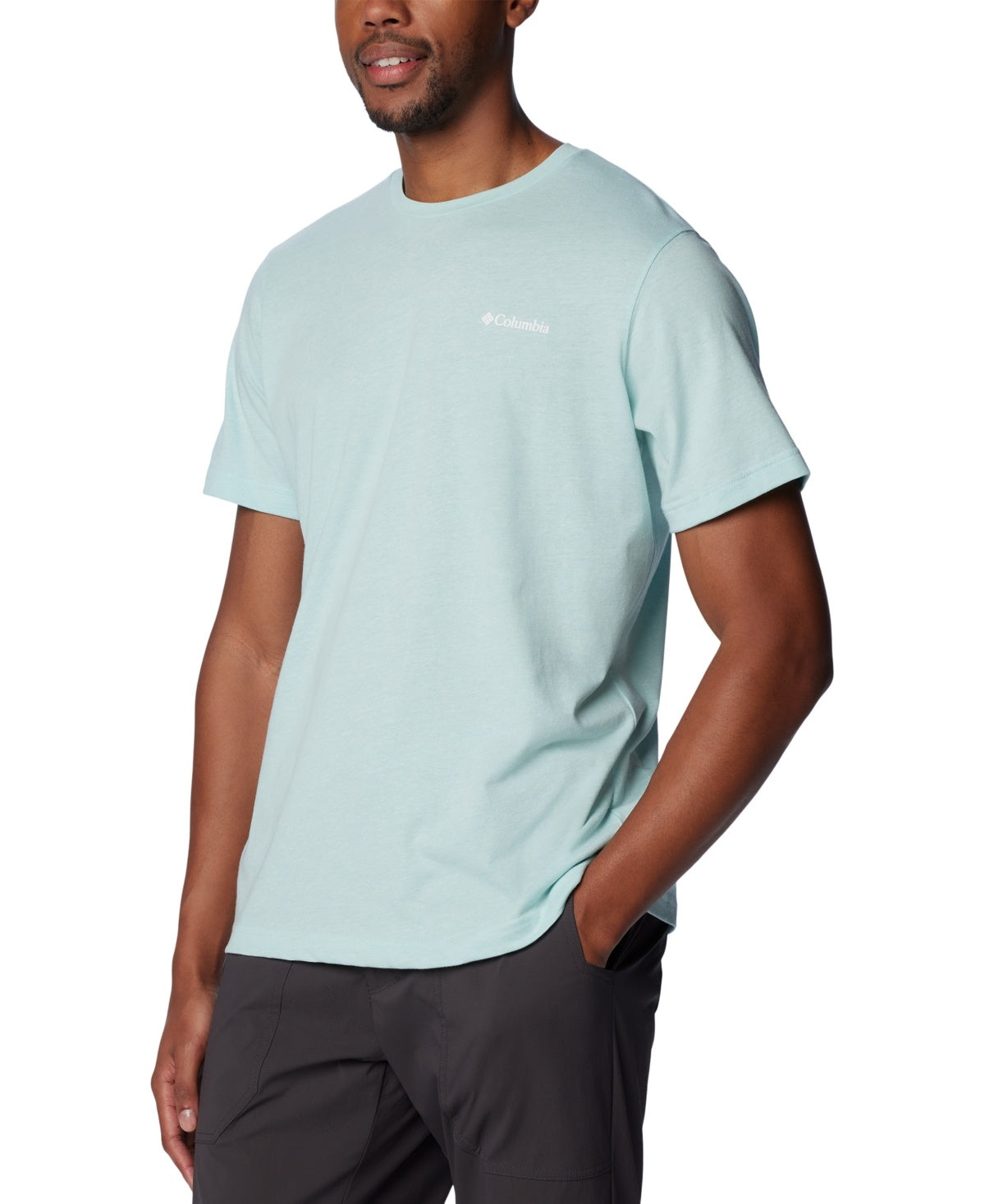 Columbia Mens Regular fit Short Sleeve T-Shirt Shirt Small Green