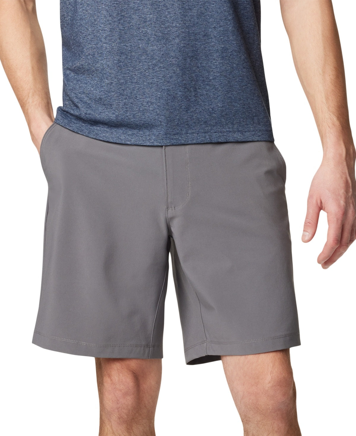 Columbia Mens Regular fit Casual Carter Crest Shorts 38 / 9 Grey Stretch