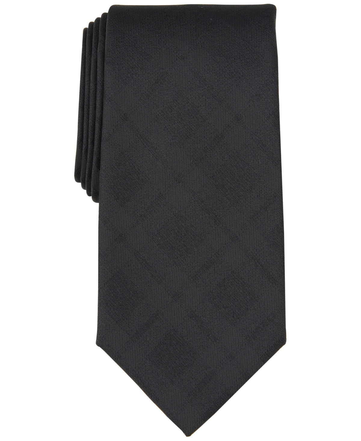 Michael Kors Mens Regular fit Tie Necktie One Size Black Burke Check