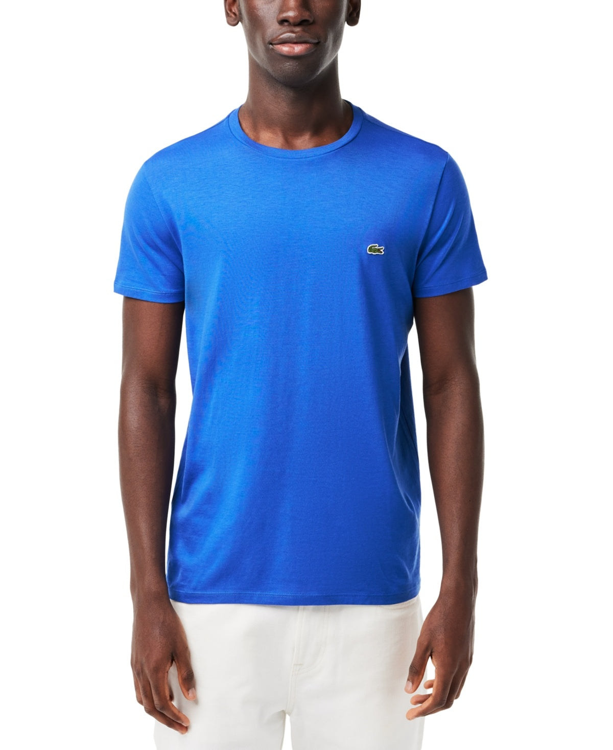 Lacoste Mens Regular fit Short Sleeve T-Shirt Shirt XXXXL Blue Solid