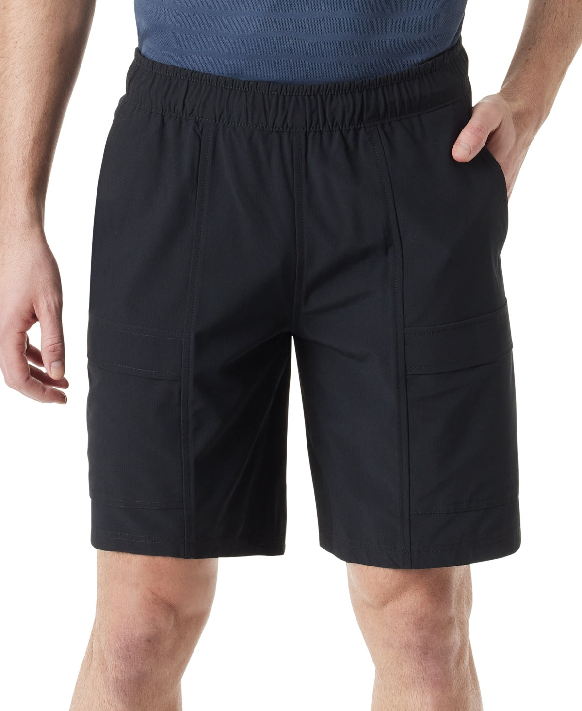 Bass Outdoor Men Regular fit Casual Shorts Large Black Solid