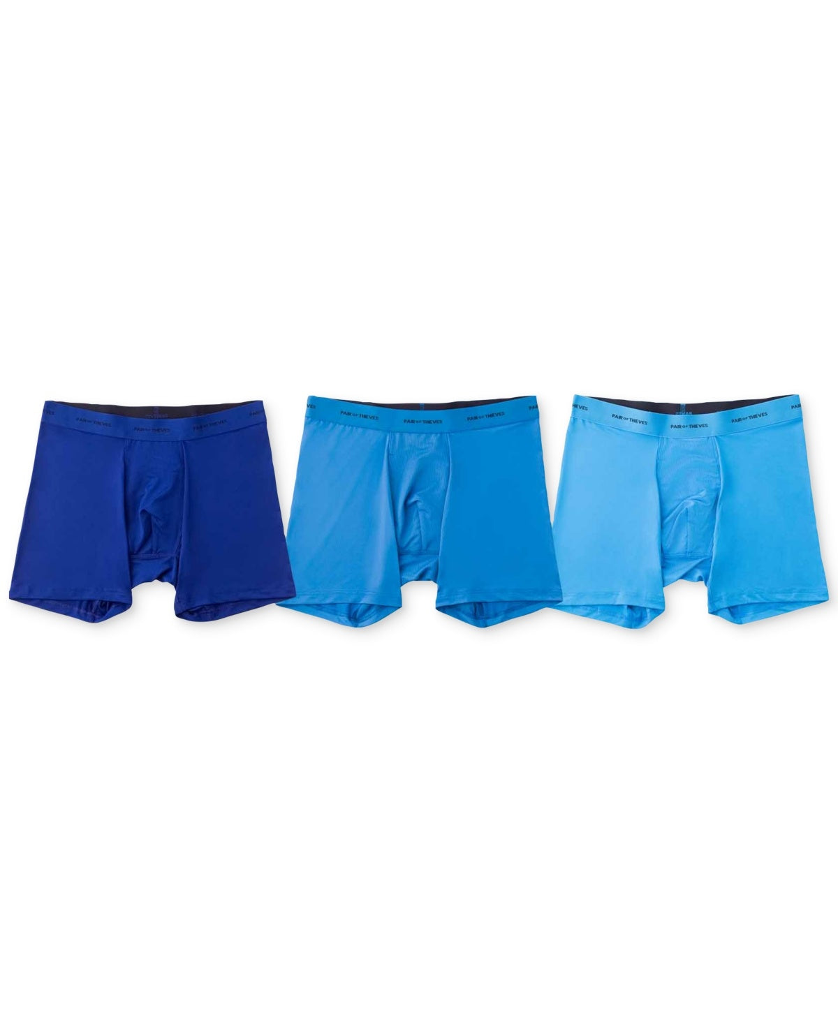 Pair of Thieves Mens 3 Pack Boxer Briefs Blue Small