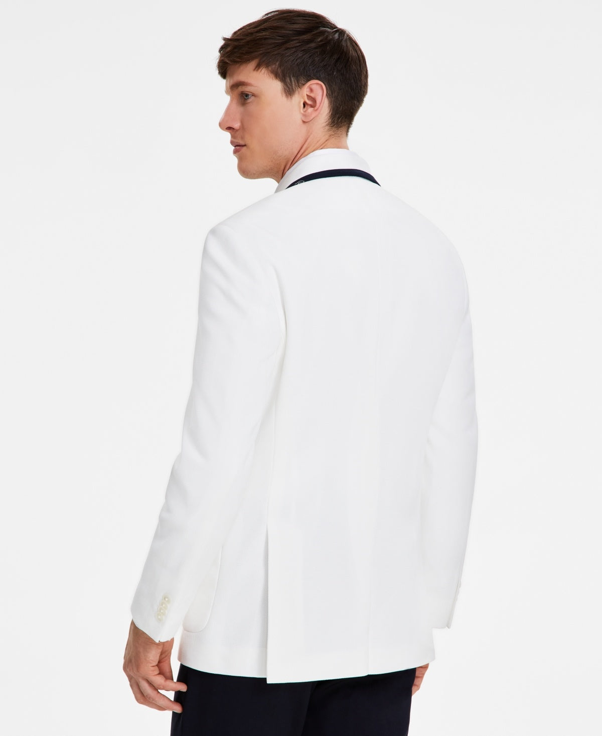 Tommy Hilfiger Mens Modern fit Sport Coat Blazer 44 R White Black