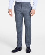 Calvin Klein Mens Slim fit Dress Pants 36 / 34 Green Plaid Stretch