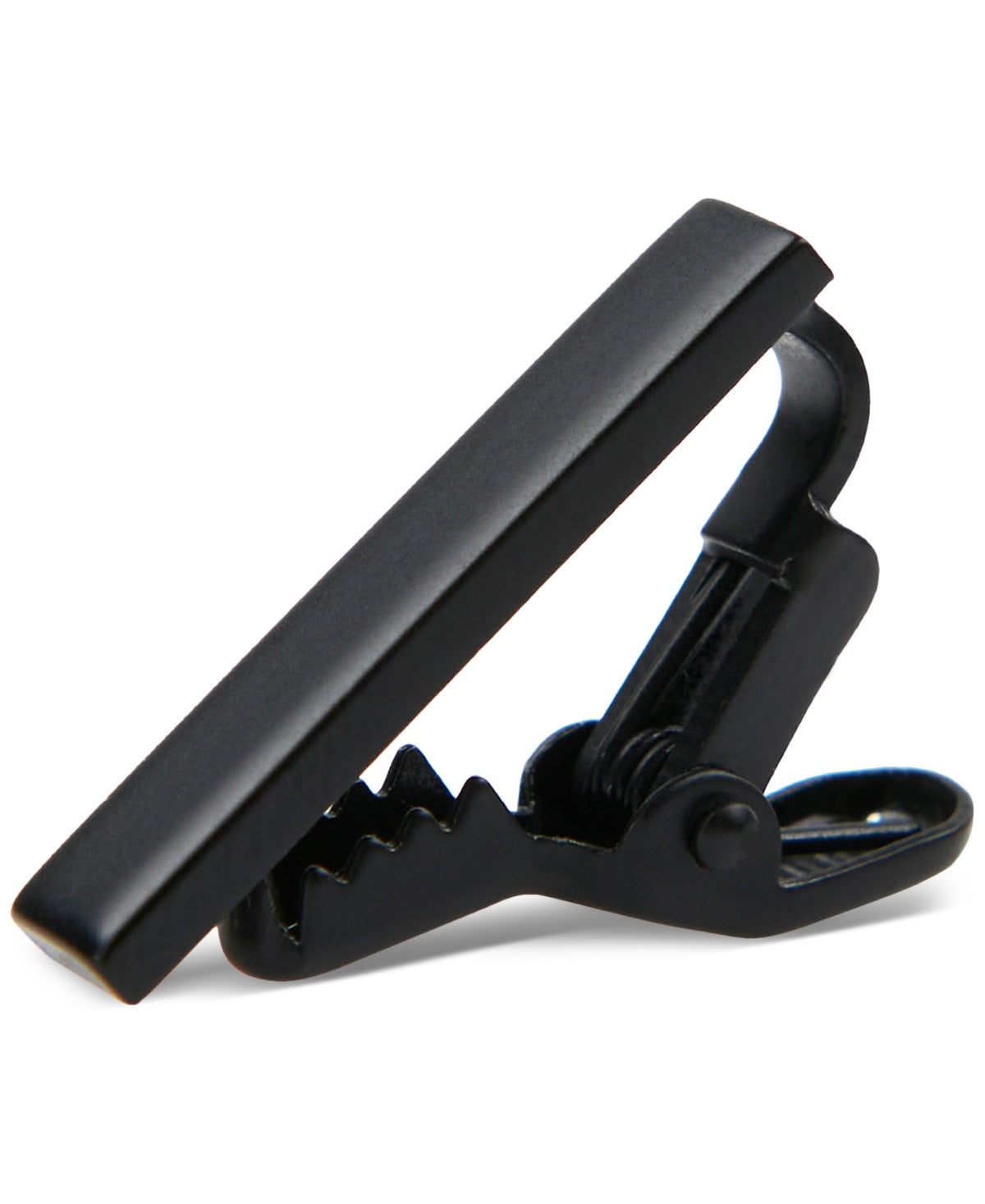 ConStruct Mens Solid Black 1" Tie Bar Black