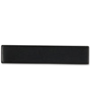 ConStruct Mens Solid Black 1" Tie Bar Black