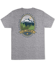 Columbia Mens Regular fit Short Sleeve Graphic T-Shirt Shirt XXL Grey Solid