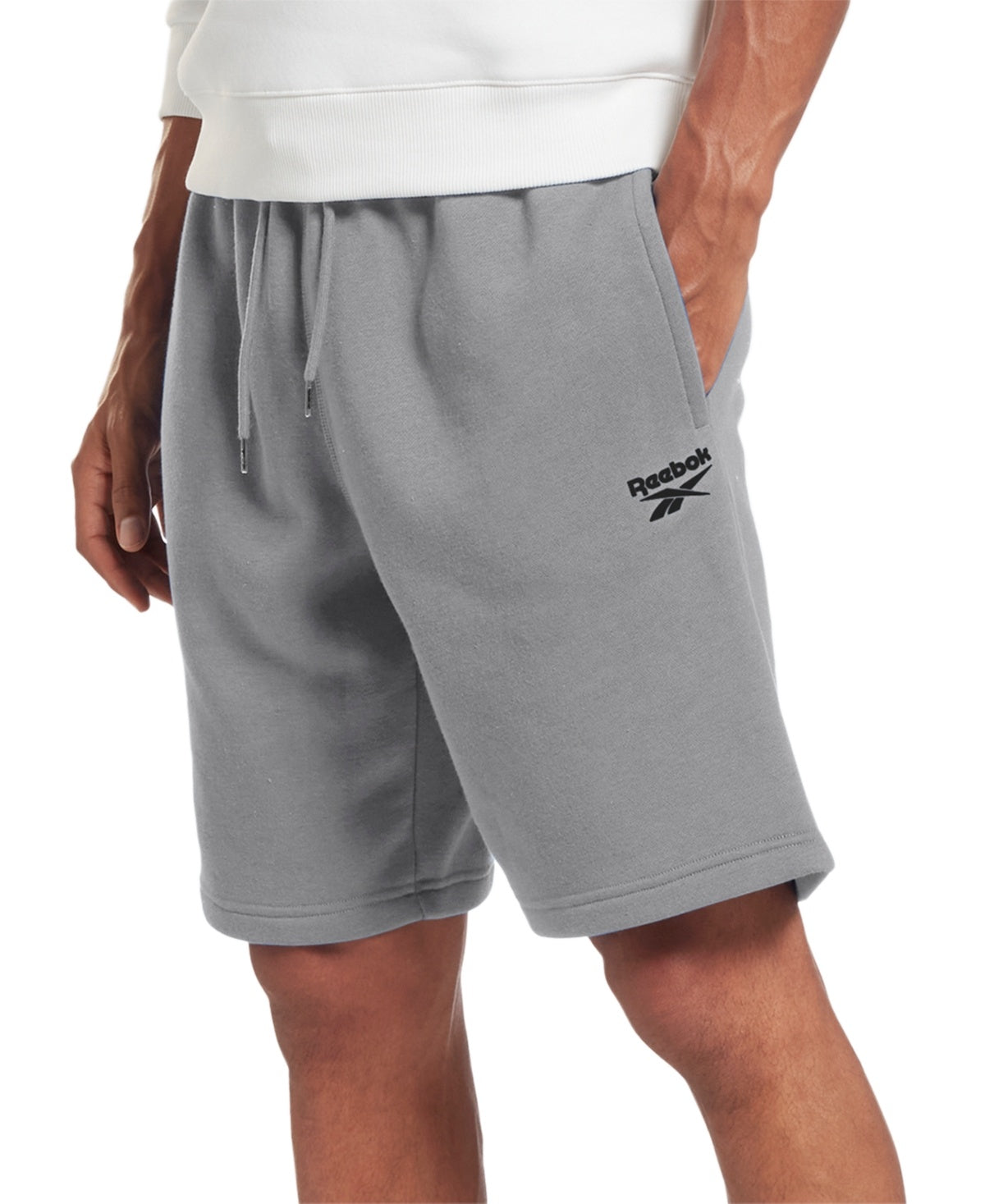 Reebok Men Regular fit Sweat Shorts XXL Grey Solid
