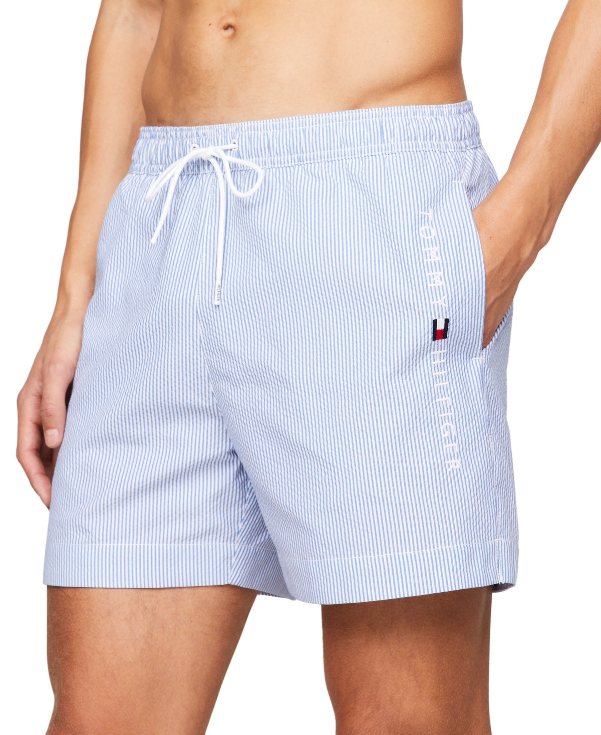 Tommy Hilfiger Men Regular fit Swim Trunks Swimwear XXL / 4 Blue Striped