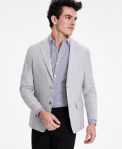 Tommy Hilfiger Mens Modern fit Sport Coat Blazer 38 R Light Grey Solid