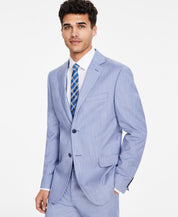 Dkny Mens Modern fit Suit Jacket Blazer 44 R Light Blue Solid