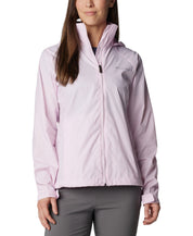Columbia Womens Regular fit Raincoat Coat Medium Pink Solid