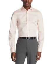 Calvin Klein Mens Slim fit Dress Shirt Medium 15.5 in 34-35 Orange Solid