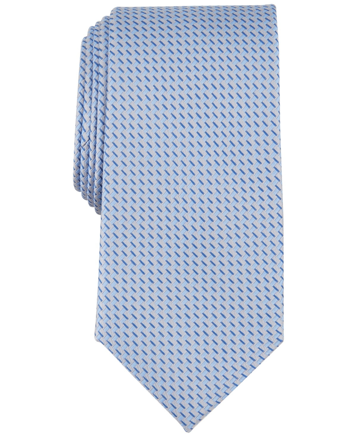Michael Kors Mens Regular fit Tie Necktie One Size Blue Mini Pattern