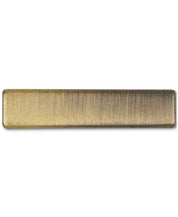 ConStruct Mens Brass Natural 1" Tie Bar Natural