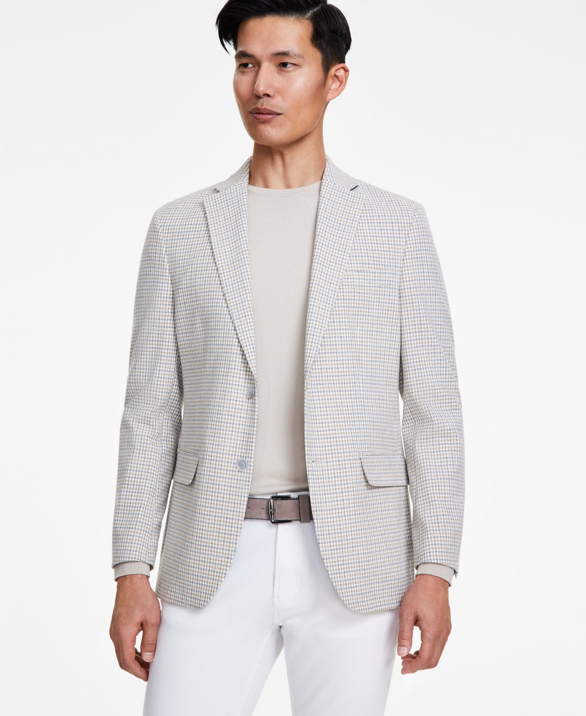 Tommy Hilfiger Men's Modern-Fit Sport Coat - Brown Grey