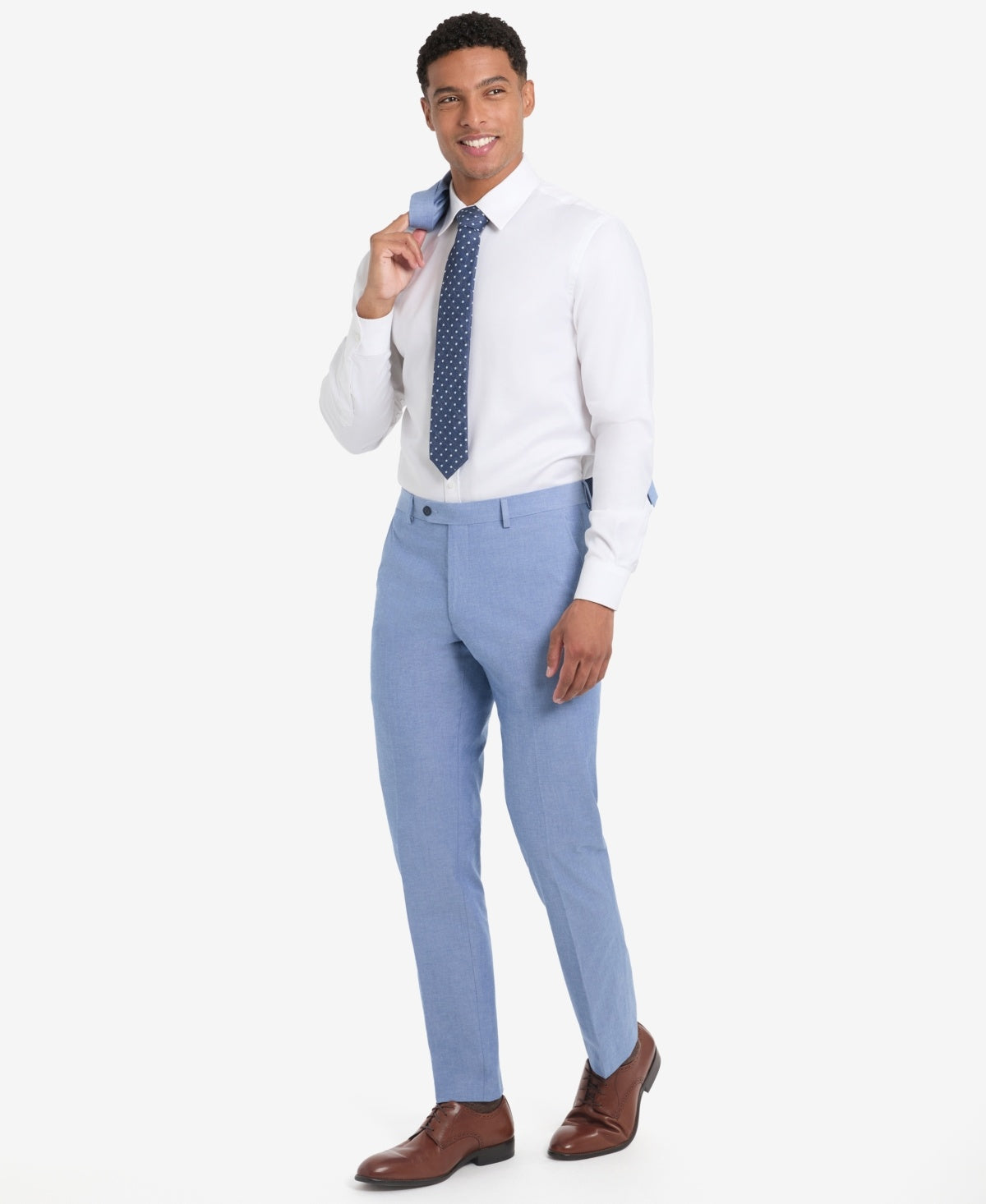 Tommy Hilfiger Mens Modern fit Dress Pants 38 / 29 Blue Solid